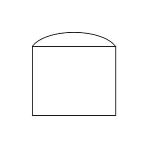 Dome Roof Tank PID Symbol